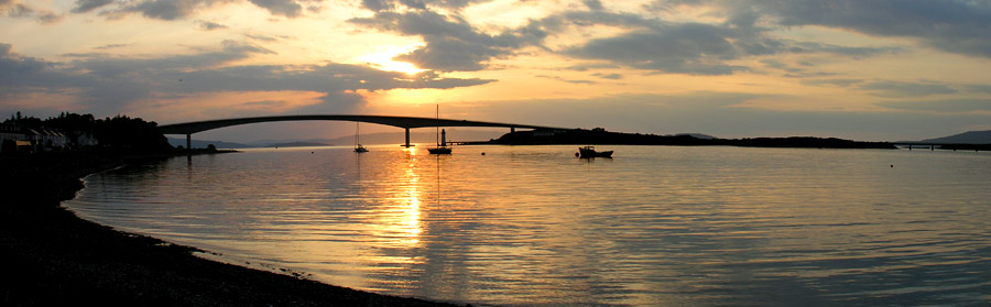 The Skye bridge at sunset